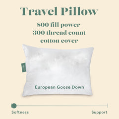 Drift Luxury Down Travel Pillow