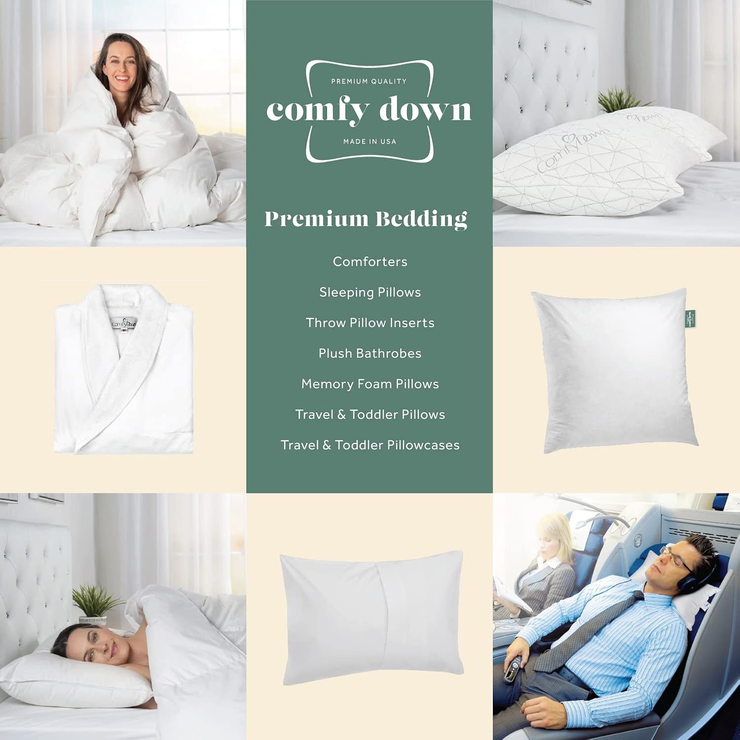 Bliss triple-chamber layered pillow