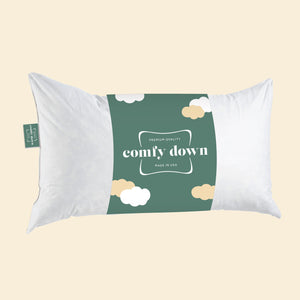 ComfyDown 95% Feather 5% Down, Rectangle Decorative Pillow Insert, Sham Stuffer - MADE IN USA