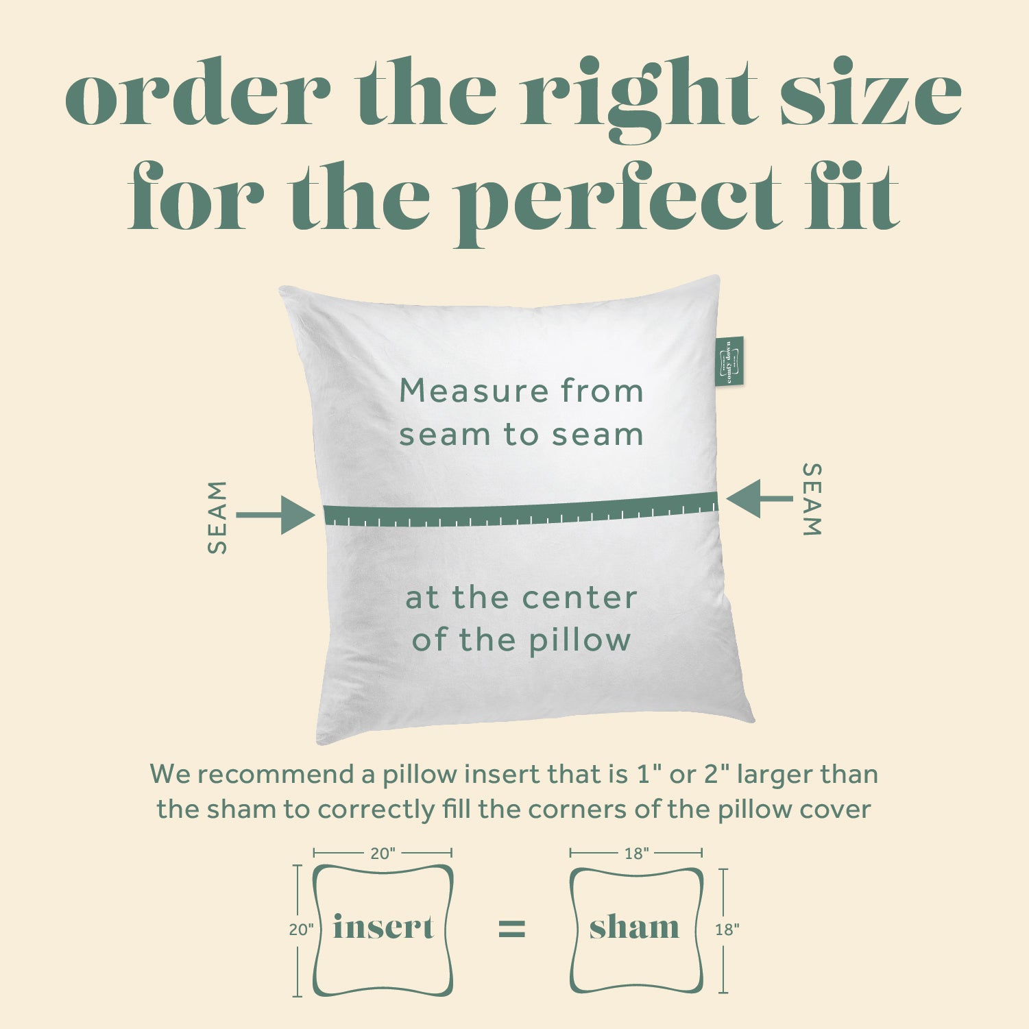 Daydream Luxury Square Pillow Insert