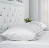 ComfyDown Bed Pillow for Sleeping, Down and Feather Stuffing, with Premium Egyptian Cotton Cover, Made in USA