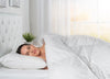 European Goose Down White Comforter - Egyptian Cotton Cover, With Corner Tabs- Made in the USA